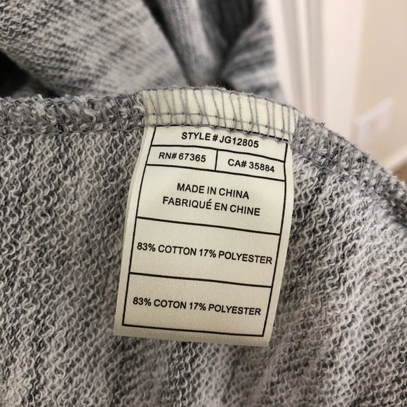 Jack Heathered Gray Drape Cross Back Cardigan Size XS - Picture 5 of 6